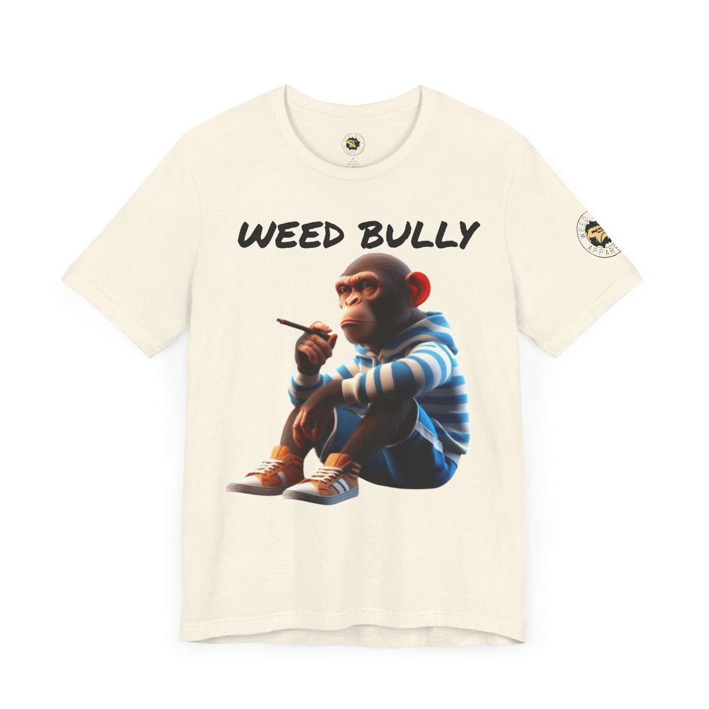 Stylish Unisex Tee with Monkey Design | Weed Bully Apparel Co - For the Real Smokers