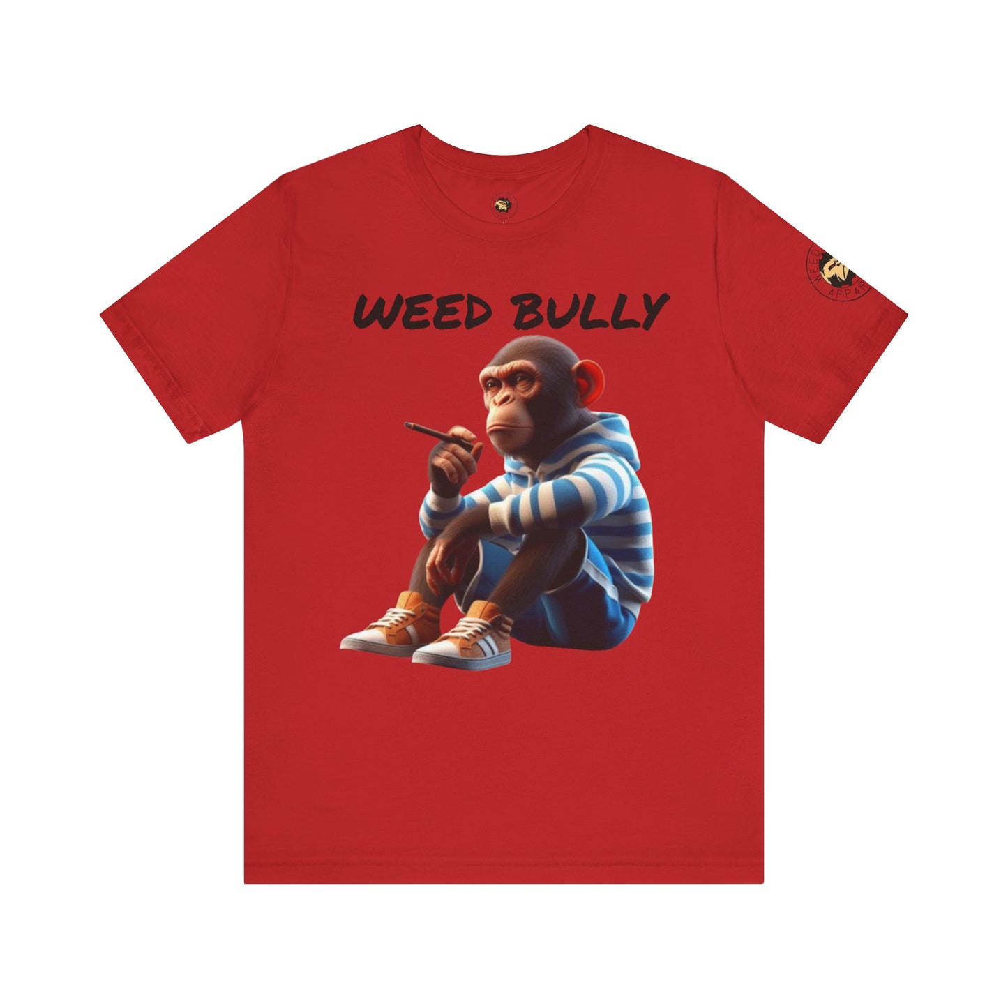 Stylish Unisex Tee with Monkey Design | Weed Bully Apparel Co - For the Real Smokers