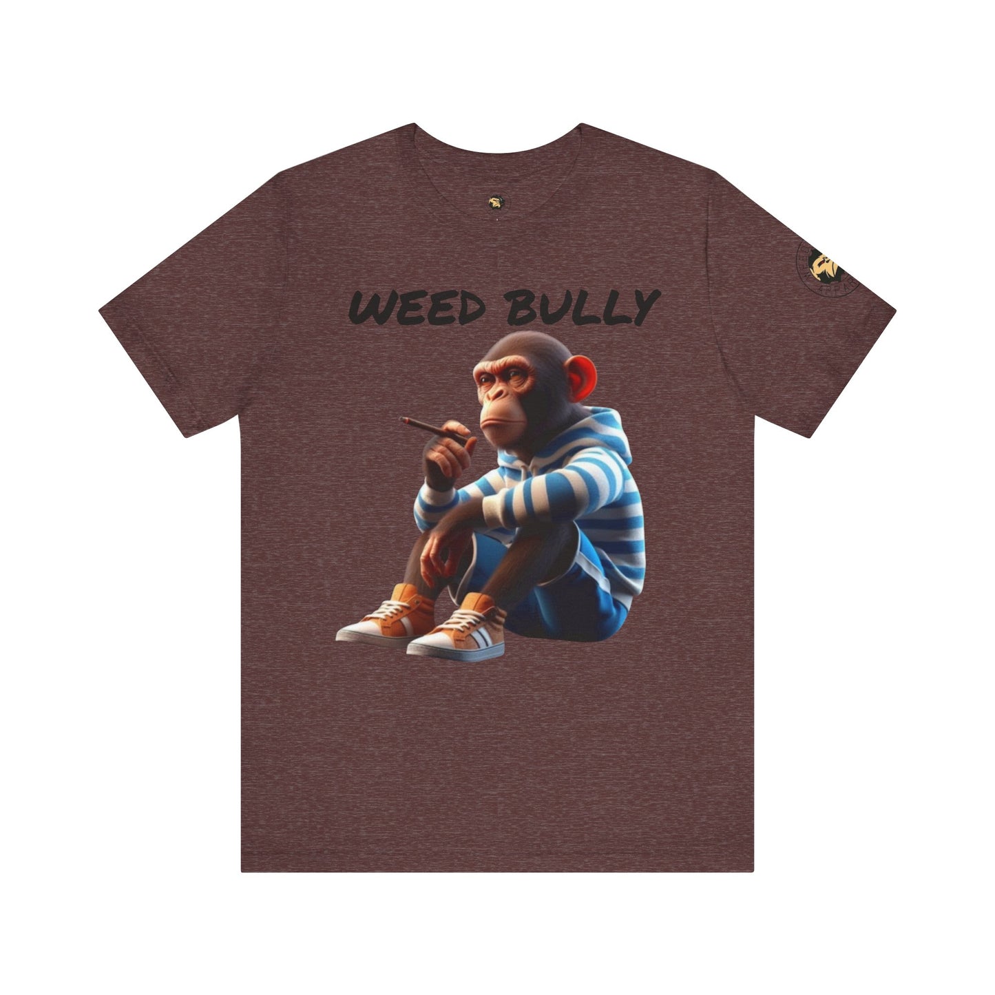 Stylish Unisex Tee with Monkey Design | Weed Bully Apparel Co - For the Real Smokers