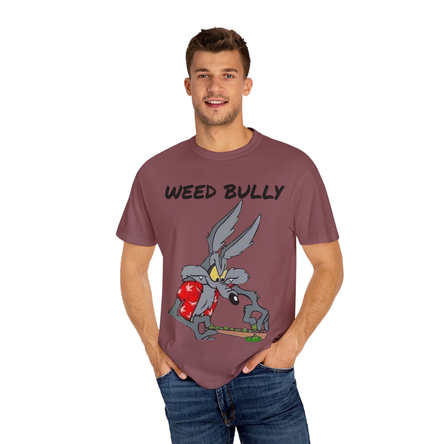Unisex Garment-Dyed T-Shirt - 'Weed Bully' Graphic Tee for Cannabis Enthusiasts