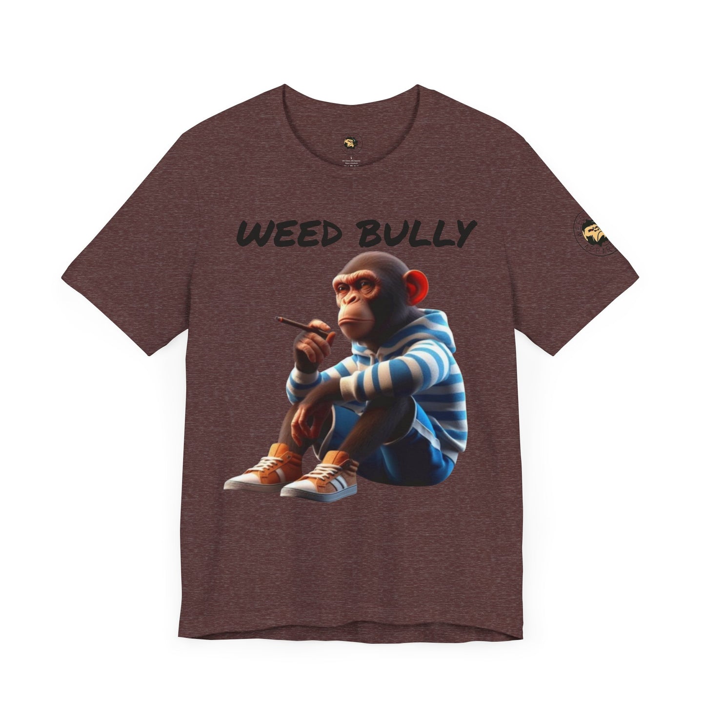 Stylish Unisex Tee with Monkey Design | Weed Bully Apparel Co - For the Real Smokers