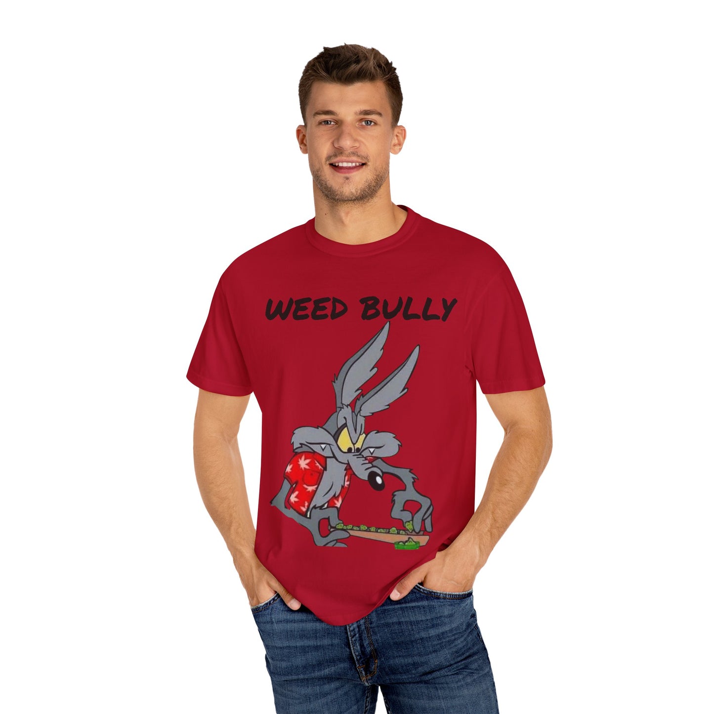 Unisex Garment-Dyed T-Shirt - 'Weed Bully' Graphic Tee for Cannabis Enthusiasts