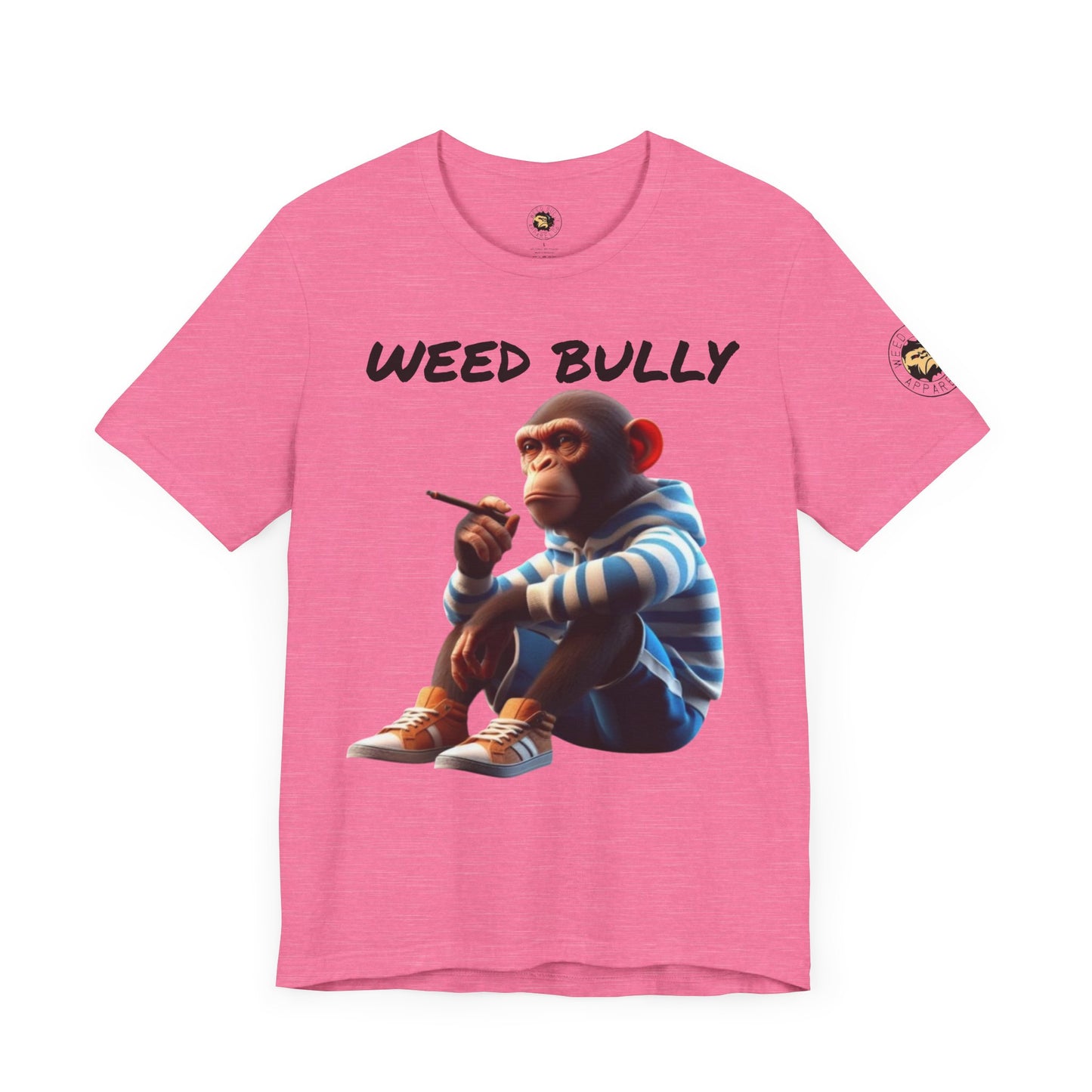 Stylish Unisex Tee with Monkey Design | Weed Bully Apparel Co - For the Real Smokers