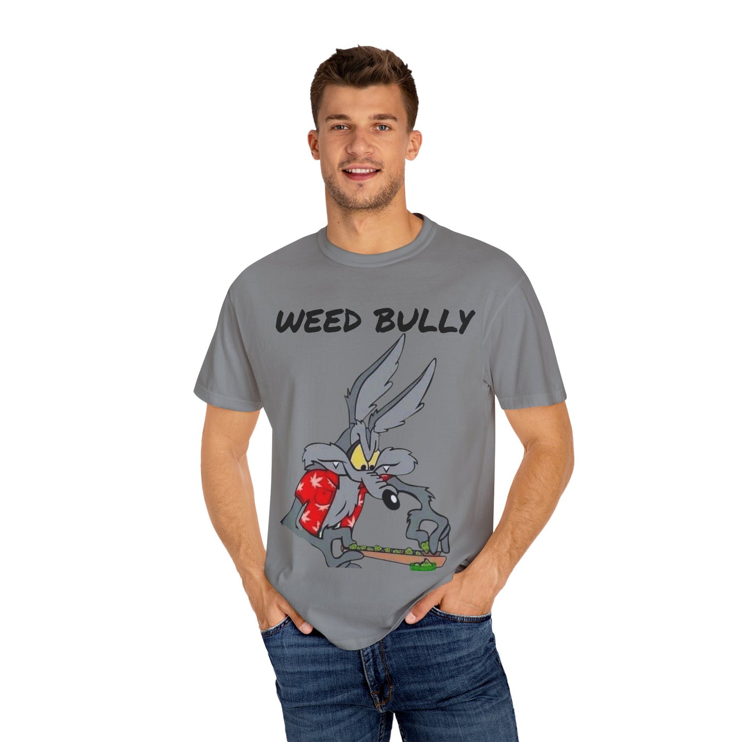 Unisex Garment-Dyed T-Shirt - 'Weed Bully' Graphic Tee for Cannabis Enthusiasts