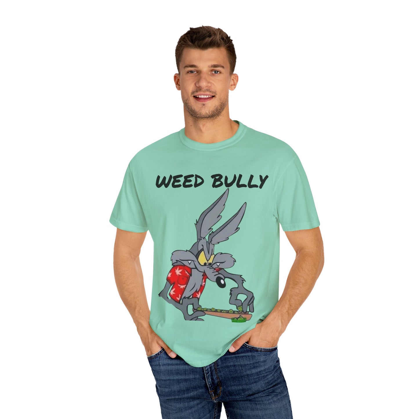 Unisex Garment-Dyed T-Shirt - 'Weed Bully' Graphic Tee for Cannabis Enthusiasts