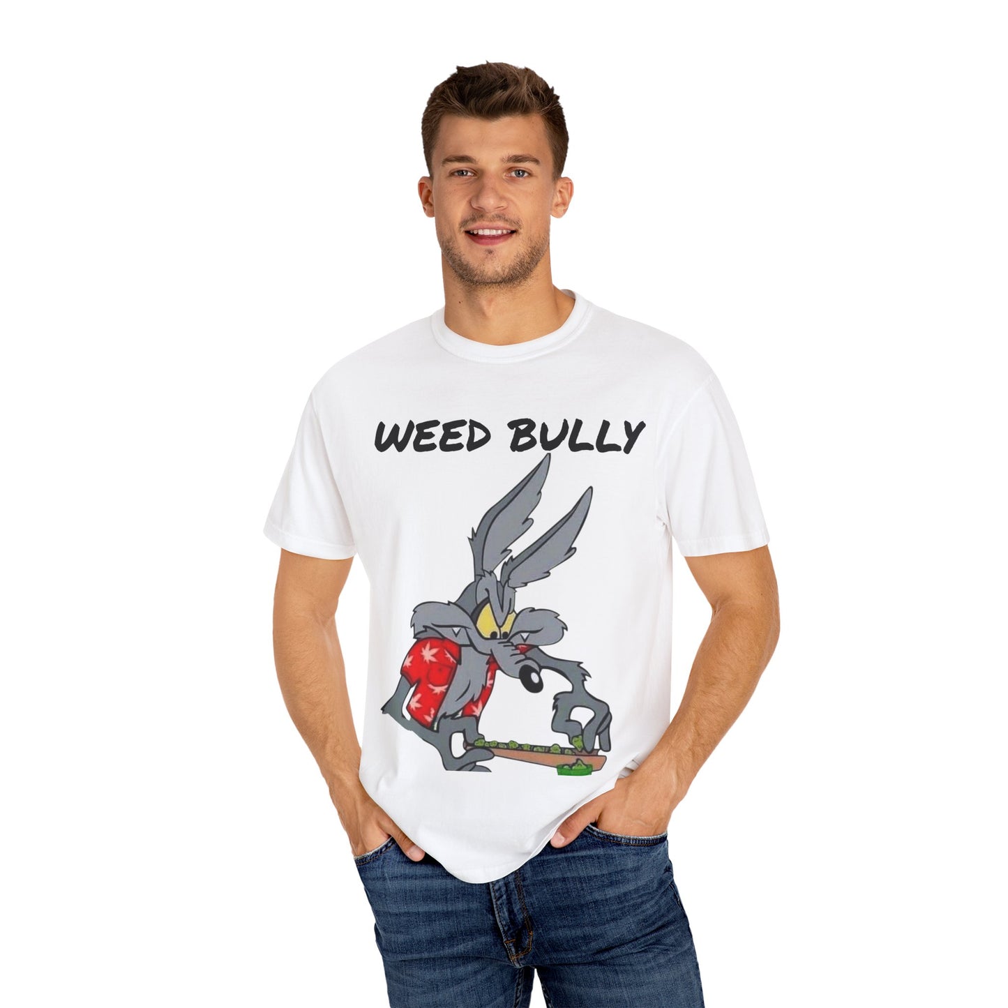 Unisex Garment-Dyed T-Shirt - 'Weed Bully' Graphic Tee for Cannabis Enthusiasts