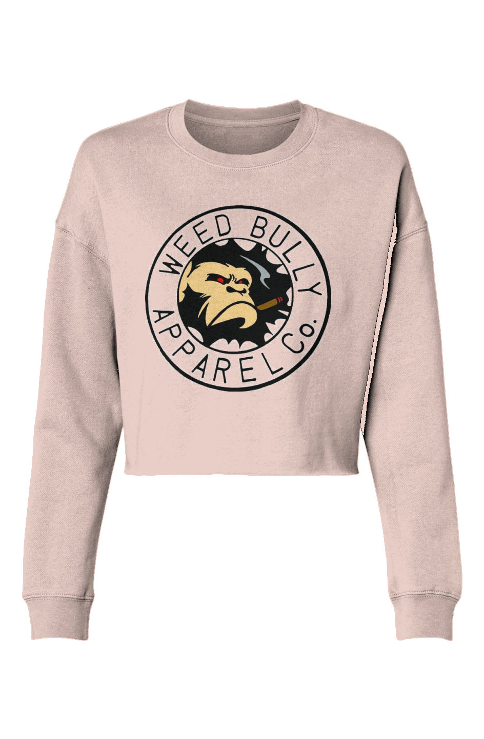 Lightweight Cropped Crew Weed Bully ladies