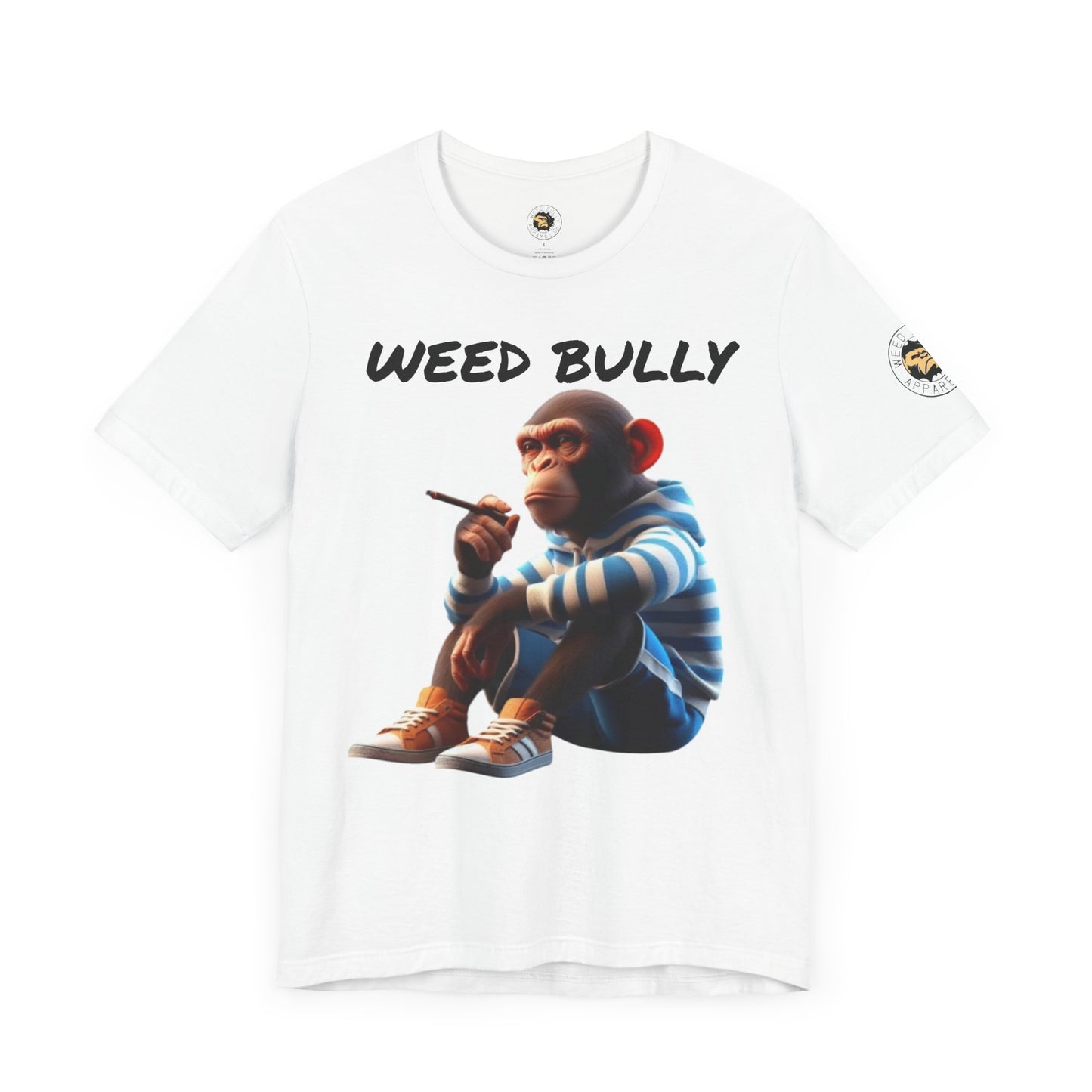 Stylish Unisex Tee with Monkey Design | Weed Bully Apparel Co - For the Real Smokers