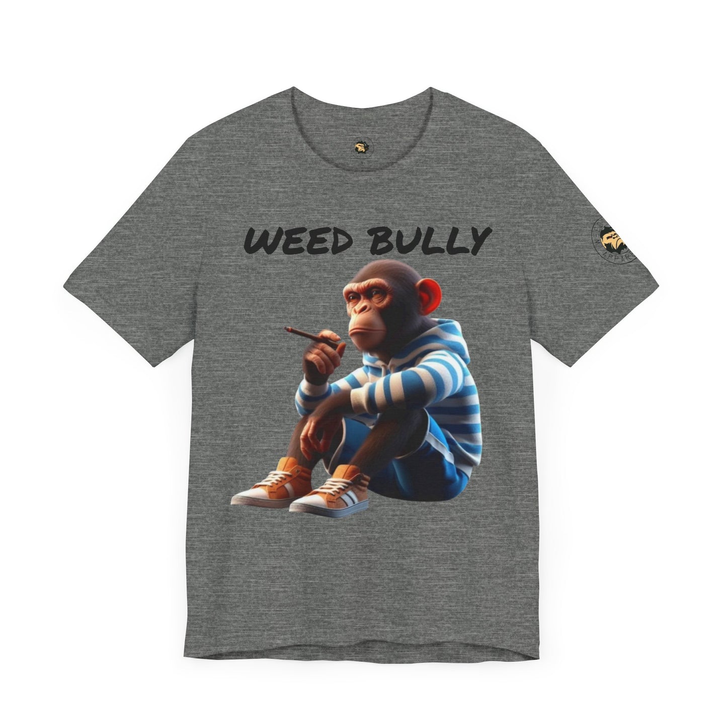Stylish Unisex Tee with Monkey Design | Weed Bully Apparel Co - For the Real Smokers