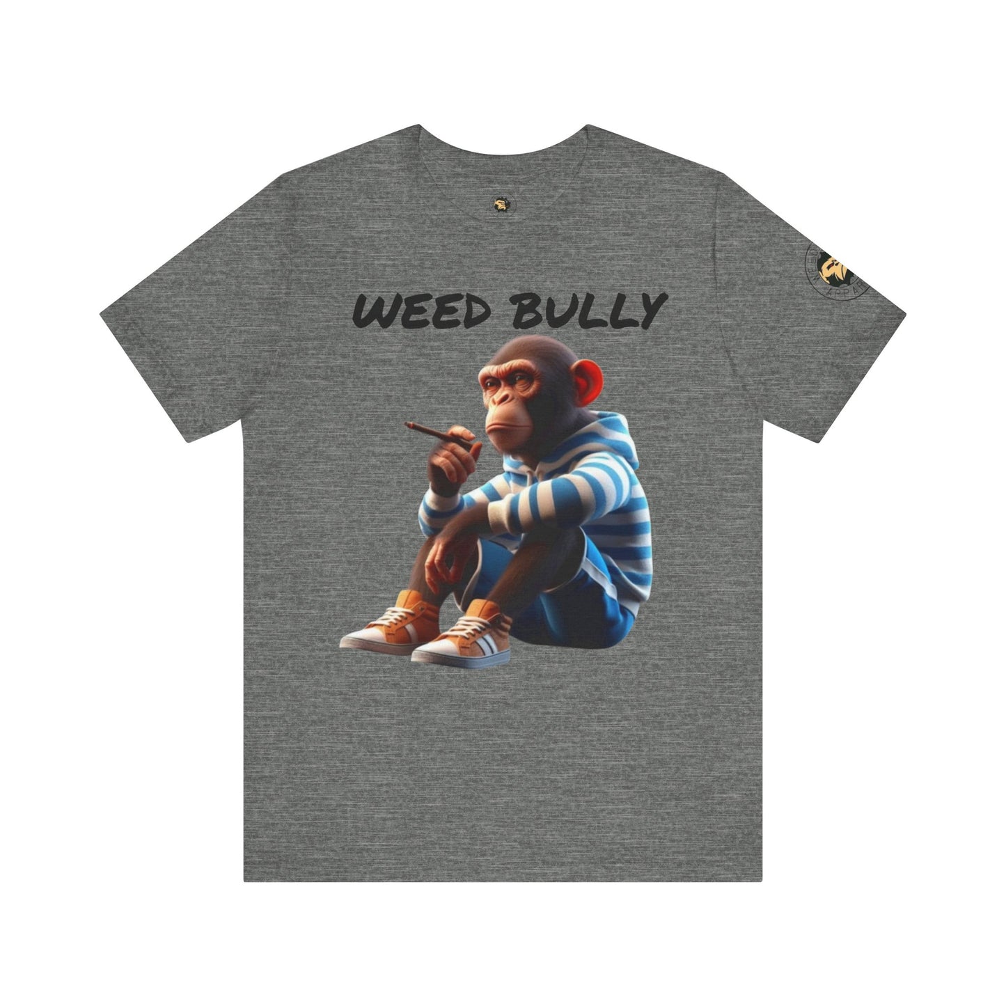 Stylish Unisex Tee with Monkey Design | Weed Bully Apparel Co - For the Real Smokers