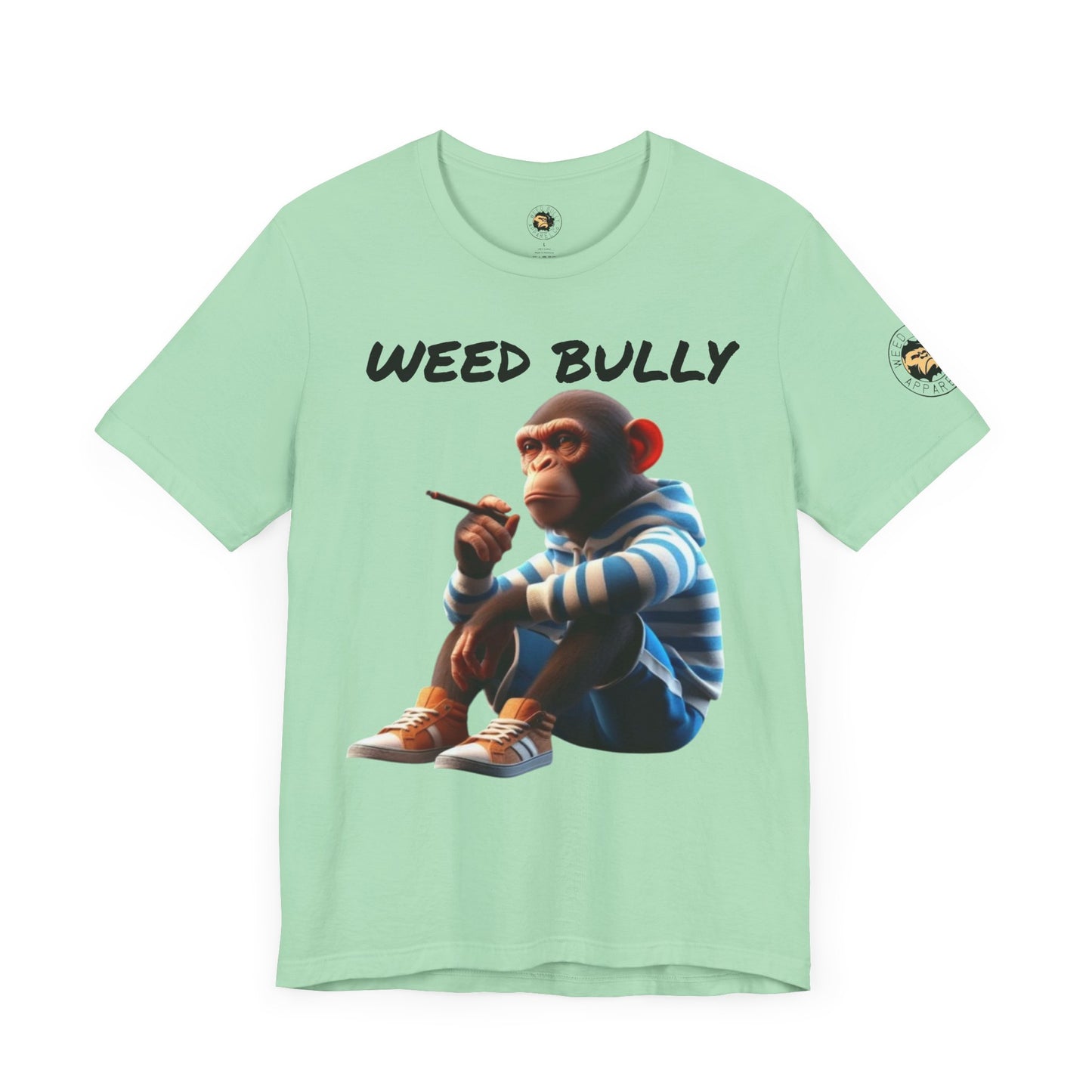 Stylish Unisex Tee with Monkey Design | Weed Bully Apparel Co - For the Real Smokers