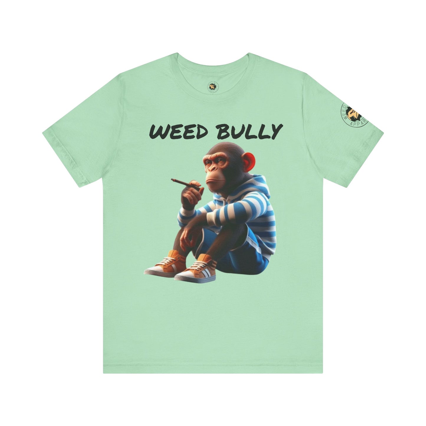 Stylish Unisex Tee with Monkey Design | Weed Bully Apparel Co - For the Real Smokers