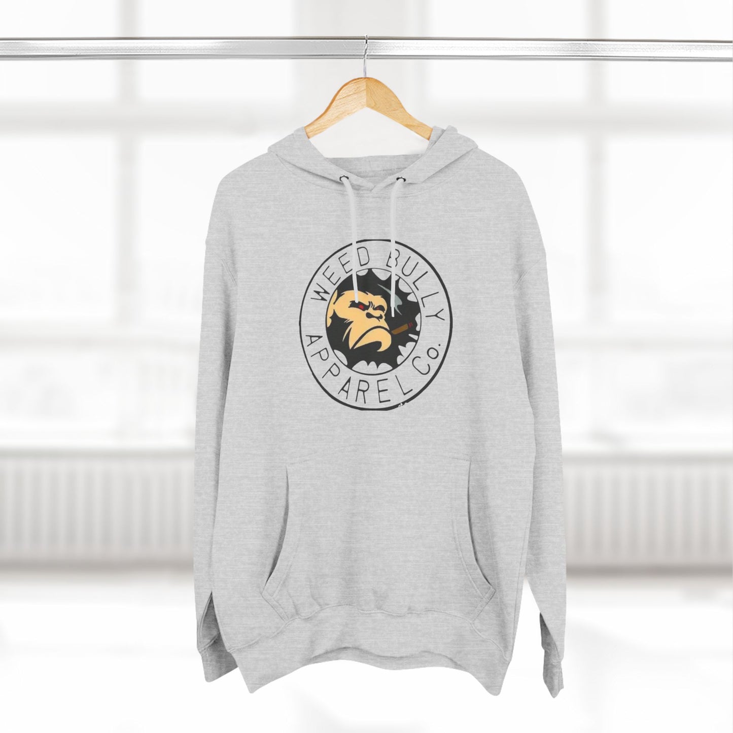 Three-Panel Fleece Hoodie