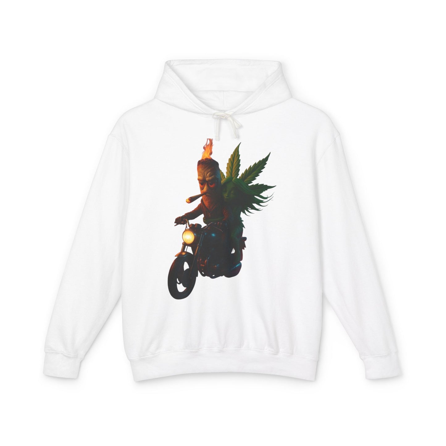 Unisex Lightweight Weed Bull Hoodie - Chill Vibe with Graphic Design