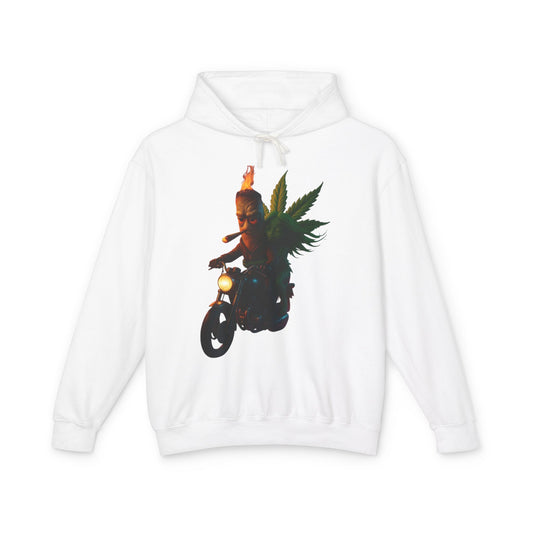Unisex Lightweight Weed Bull Hoodie - Chill Vibe with Graphic Design