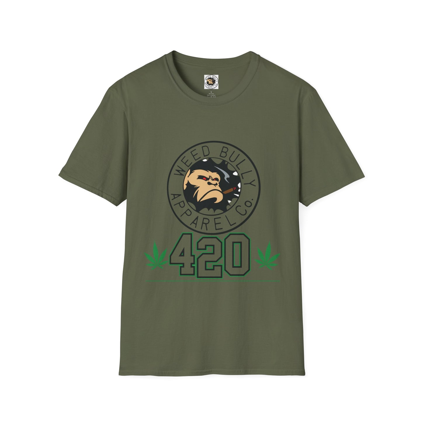 420 Weed Bully T-Shirt – "For The Real Smokers" Cannabis Graphic Tee