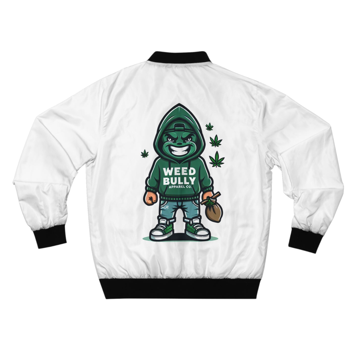 Weed Bully Bomber Jacket – "For the Real Smokers" Graphic
