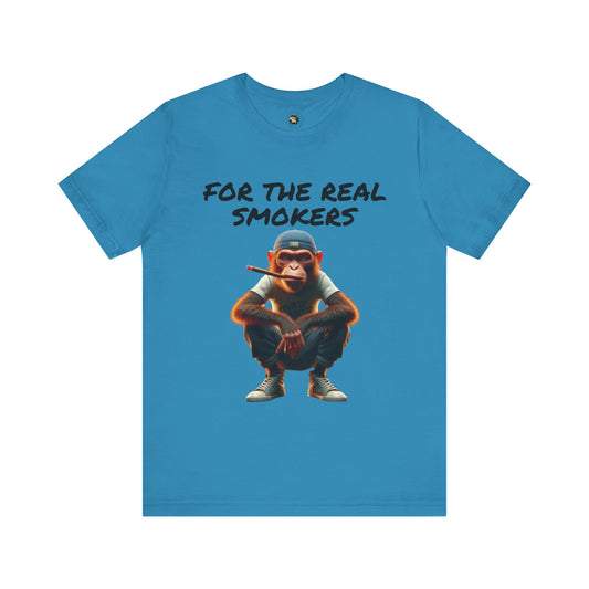 Unisex Jersey Tee - 'For The Real Smokers' Graphic T-Shirt