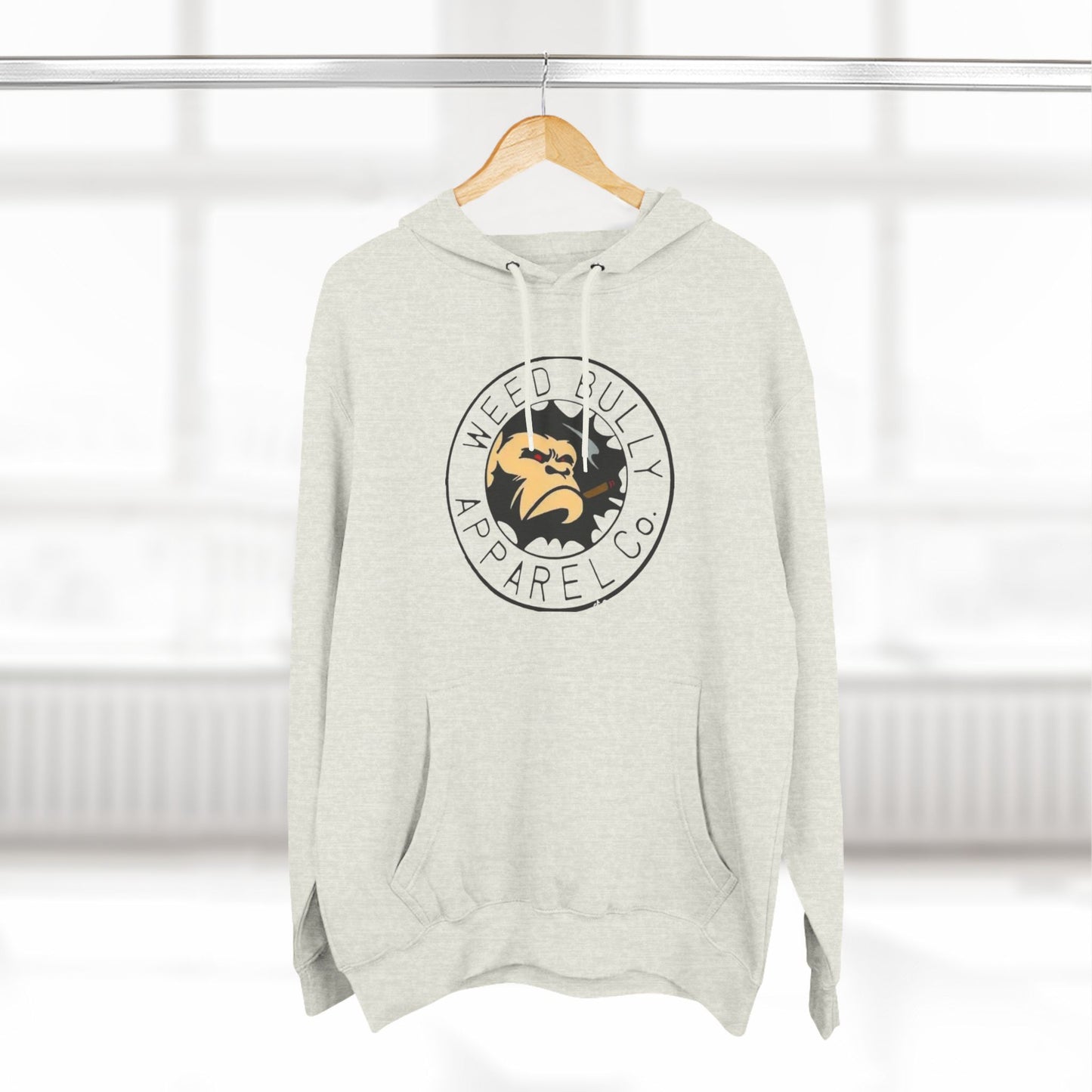 Three-Panel Fleece Hoodie